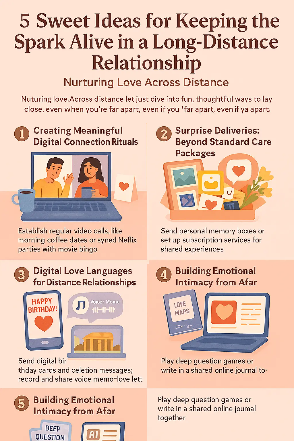 5 Sweet Ideas for Keeping the Spark Alive in a Long-Distance Relationship